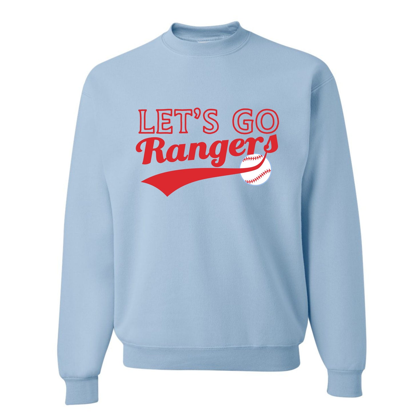 Rangers Light Blue Sweatshirt Adult